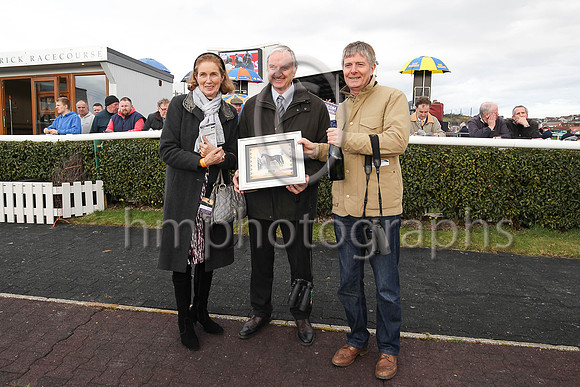 01st Timewaitsfornoone and Mr M J O?Hare 5 ( 3 , yellow, blue sash ) Trainer - A Fleming , Owner - Barry Connell