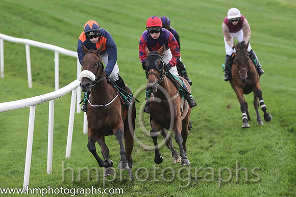 01 Tom's Article & Ms N Carberry - winners (3, orange and blue qtrd) & 02 Inchivara & Mr T N Brett - 2nd (1, maroon and pink sleeves) - AA1V0960