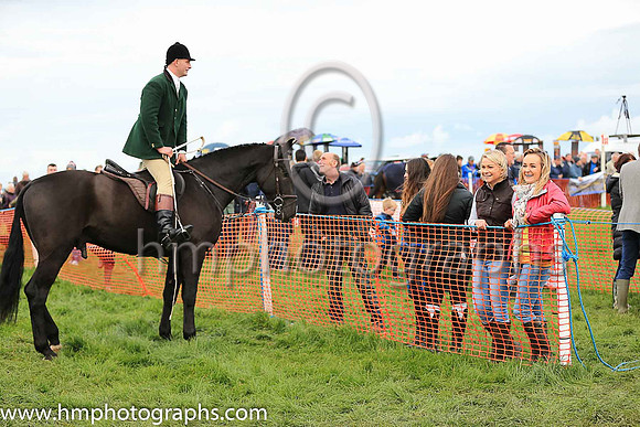 Andrew Firzsimmons in discussion at the Route Point-To-Point Steeplechases at Portrush