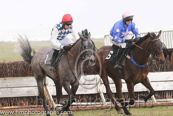 01st Fagan ( 1 )  Derek O'Connor - Trainer: I R Ferguson - navy and white diamonds and 08th PU Hopefordebest ( 6 )  B O'Neill - Trainer: Colin Bowe - blue, gold star