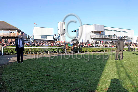 Jimmy walker - Racing Journalist surveys the Parade ring at Down Royal - IMG_9638-e2