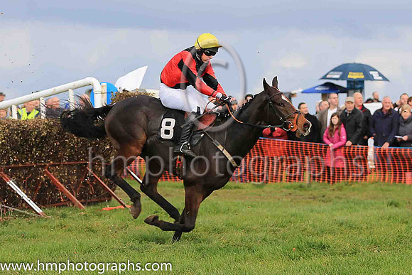 RALEAGH MOUNTAIN and M J O'Hare ( 8 , RED,black diabolo; red sleeves,black diabolo; yellow cap ) Trainer: C.A. McBratney,, Owner : Steele, T.T.