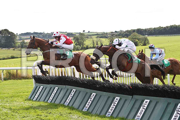 Auenschutze 2nd, Jockey E J McConnell, Hamalka 5th, Jockey P Carberry & TIme Machine 4th, Jockey A E Lynch - FT8E2929-e