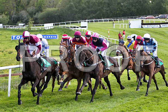 Resolute Bay , Winner, Jockey D N Russell leading the group - FT8E3027-e