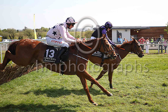 13th Canova and D N Russell ( 13 , pink, dark blue stars ) Trainer - G Elliott , Owner - Mrs B McConnell  Tony Cromwell
