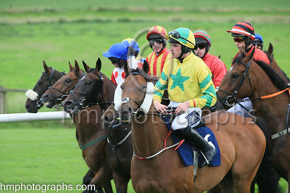 At the start for Race 6 - The Silk Plaster NI Handicap Hurdle at The Family Fun Raceday at Downpatrick Race Course on Wednesday 13th July 2022.