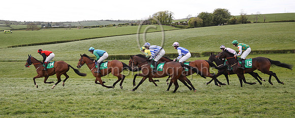 SPUD'S TROUBLE and J P O'Rourke ( 14 , RED; black sleeves; red  black qtd cap ) Trainer: Lorcan D'Arcy , Owner : Inga D'arcy