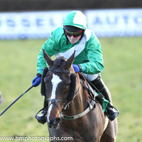 Race 6 7th - Mourne Paddy (IRE) (6 ) Jockey: Mr J Creswell (7) - Trainer: J J Lambe - green, white sash