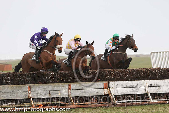 03rd Shanroe Street ( 15 )  J C Barry - Trainer: Karl Thornton - purple, white star , 06th Infantry Soldier ( 12 )  P D Collins - Trainer: Warren Ewing - yellow and pink check and 02nd A Bold Move ( 3