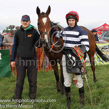 01st WEAKFIELD and A J Fox ( 18 , DARK BLUE  WHITE HOOPS; dark blue  white hooped sleeves; red cap ) Trainer: Gavin Cromwell , Owner : Racing Partnership Danestown
