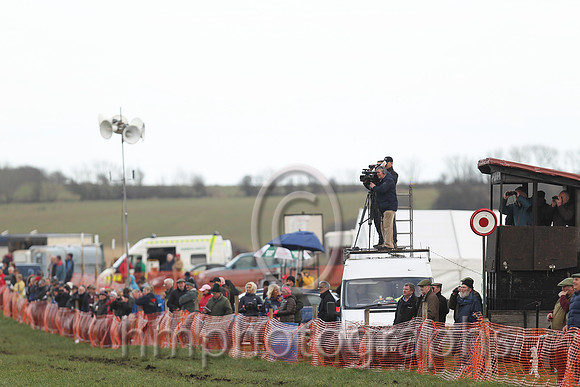 Spectators at North Down Hunt Club P2P steeplechases at Kirkistown