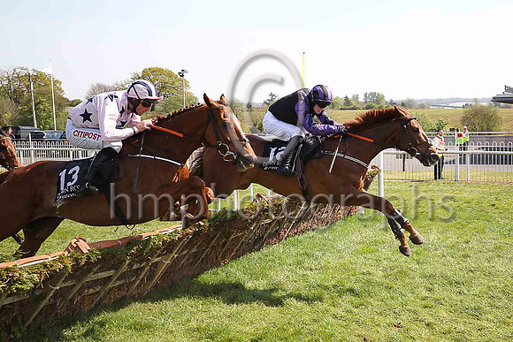 06th The Irritator and D Robinson ( 14 , orange, white diamond ) Trainer - P E Collins , Owner - Sean Maguire