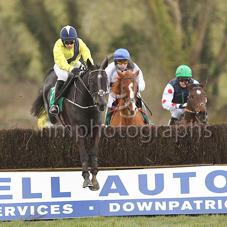 01st Timewaitsfornoone and Mr M J O?Hare 5 ( 3 , yellow, blue sash ) Trainer - A Fleming , Owner - Barry Connell