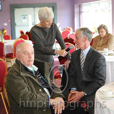 Pamela Ballentine interviewing Jim Dreaper - son of arkle's trainer Tom Dreaper - AA1V9381