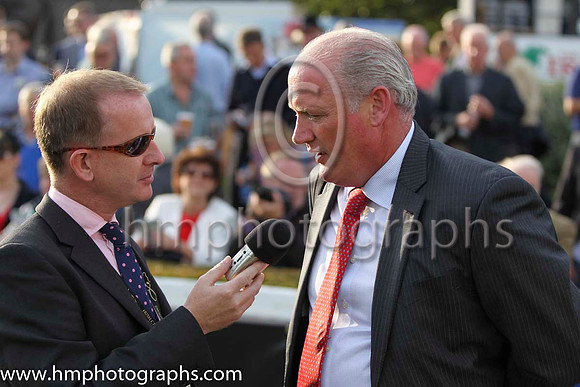 01 Fiesolana Trainer W McCreery talks to the media at Leopardstown