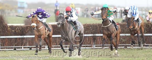03rd Shanroe Street ( 15 )  J C Barry - Trainer: Karl Thornton - maroon, white star , 01st Fagan ( 1 )  Derek O'Connor - Trainer: I R Ferguson - navy and white diamonds and 02nd A Bold Move ( 3 )  R J