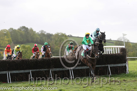 08th Tick Tock Tim and Paul Power - PU - 08thth (9 ,emerald green, yellow star ) Trainer - V L Halley