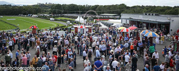 A large crowd at The Family Fun Raceday at Downpatrick Race Course on Wednesday 13th July 2022.