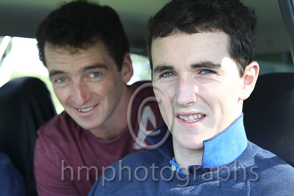 Patrick Mullans and Jonjo Bright at Mid Antrim Hunt Point to Point at Moneyglass