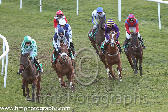 01 Alberta &amp; N. Carberry - Trainer: Gordon Elliott - Owner: Cullentra Racing Syndicate ( blue, white chevron )