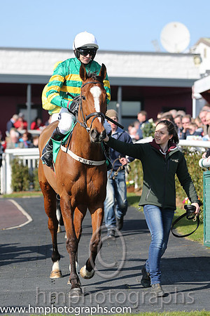 01st - Salsa Sensation (07)  R Walsh < Trainer : T M Walsh  orange and green hoops