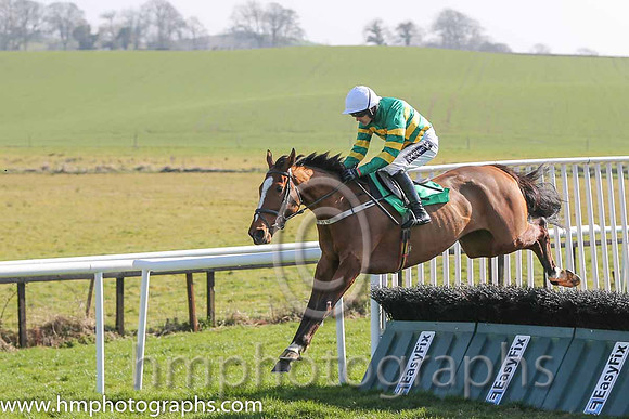 01st - Salsa Sensation (07)  R Walsh < Trainer : T M Walsh  orange and green hoops