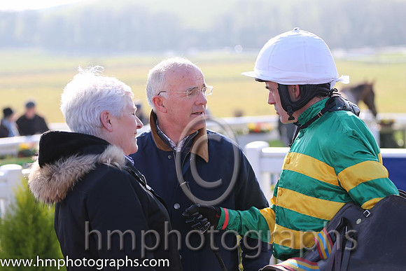01st - Salsa Sensation (07)  R Walsh < Trainer : T M Walsh  orange and green hoops