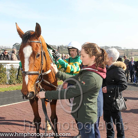 01st - Salsa Sensation (07)  R Walsh < Trainer : T M Walsh  orange and green hoops