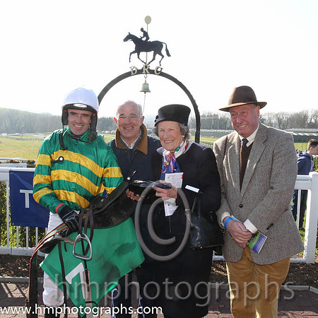 Ruby Walsh, Ted Walsh, Mrs Eveleigh Brownlow (Patron Downpatrick racecourse and Mr Noel Chance (retired Trainer)
