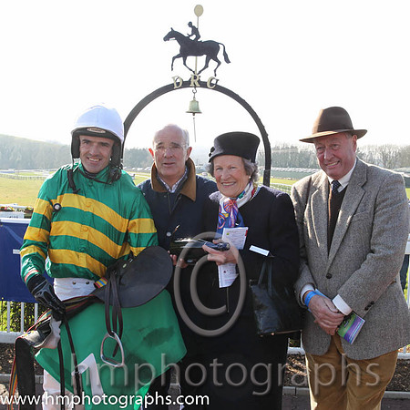 Ruby Walsh, Ted Walsh, Mrs Eveleigh Brownlow (Patron Downpatrick racecourse and Mr Noel Chance (retired Trainer)
