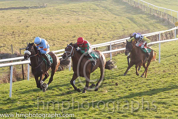 03rd - Ballybryan (01)  Mr D G Lavery (5)  Trainer : J A Nash  light blue and orange hoop  01st - Celldomfed (02)  Mr F Maguire (7)  Trainer : A Maguire  red, green spot