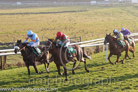 03rd - Ballybryan (01)  Mr D G Lavery (5)  Trainer : J A Nash  light blue and orange hoop  01st - Celldomfed (02)  Mr F Maguire (7)  Trainer : A Maguire  red, green spot