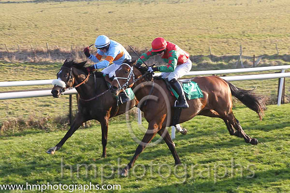 03rd - Ballybryan (01)  Mr D G Lavery (5)  Trainer : J A Nash  light blue and orange hoop  01st - Celldomfed (02)  Mr F Maguire (7)  Trainer : A Maguire  red, green spot