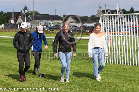 Jockeys walk the course at Down Royal on 3rd June 2022