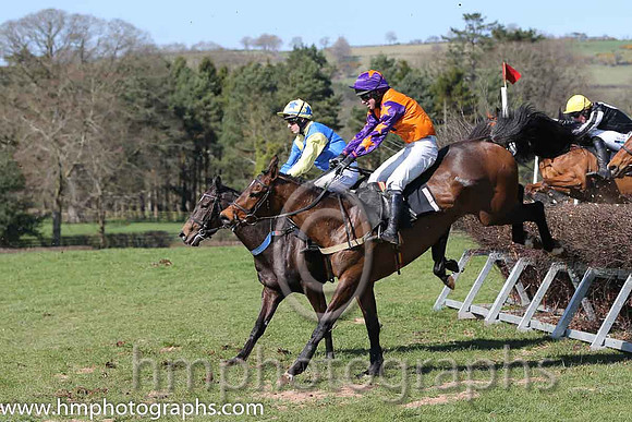 01st - Mia's Storm (1)  N McParlan - Trainer: S R B Crawford - orange, purple star