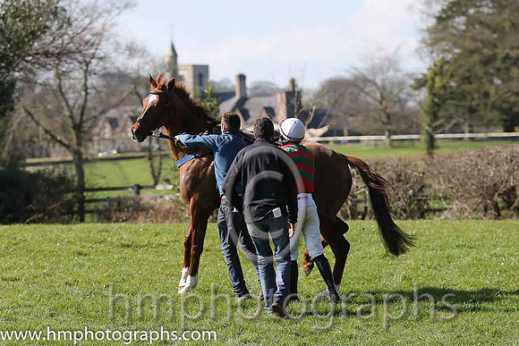 02nd - Maple Mons (4)  B O'Neill - Trainer: D M Christie - red, green chevrons