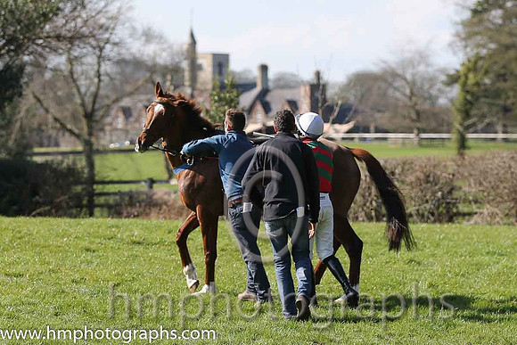 02nd - Maple Mons (4)  B O'Neill - Trainer: D M Christie - red, green chevrons
