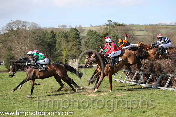 02nd - Maple Mons (4)  B O'Neill - Trainer: D M Christie - red, green chevrons