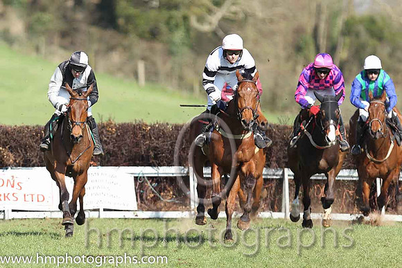 05th F - Ballyoptic (1)  Derek O'Connor - Trainer: I R Ferguson - black  white qrtd  01st - Gonal (7)  N Gault - Trainer: John Bryson - black  white hoops  02nd - Canadian Steel (5)  D G Lavery - Trai