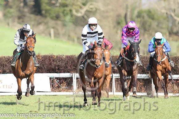 05th F - Ballyoptic (1)  Derek O'Connor - Trainer: I R Ferguson - black  white qrtd  01st - Gonal (7)  N Gault - Trainer: John Bryson - black  white hoops  02nd - Canadian Steel (5)  D G Lavery - Trai