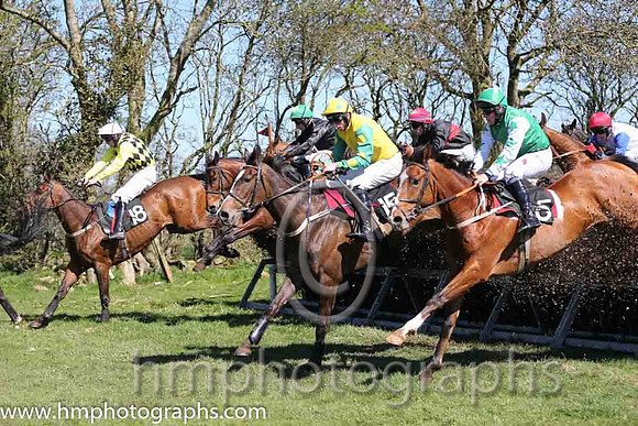 07th Barney From Tyanee ( 18 )  M J O'Hare - Trainer : S R B Crawford - brown  yellow check