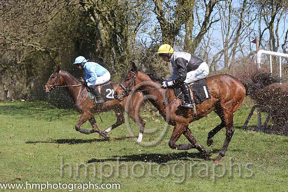 10th PU Hammer And Anvil ( 21 )  M J Lynch - Trainer : I R Ferguson - blue, white diamond  05th Ballycash ( 1 )  Derek O'Connor - Trainer : Colin S McKeever - black  white qtrd
