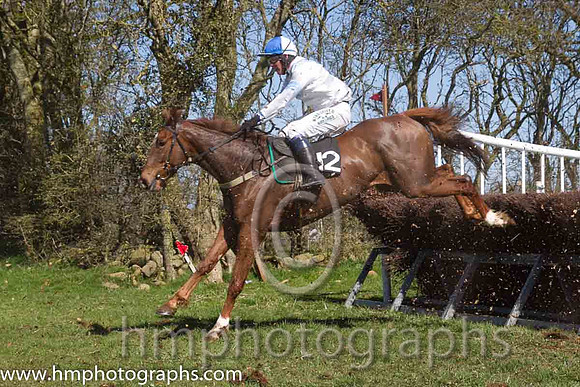 05th Generous Pet ( 12 )  P E Turley - Trainer : R A Curran - white, light blue chevron
