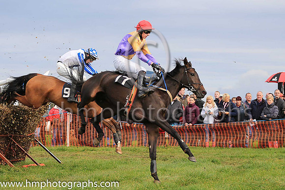 DANCE THE RAPIDS and A J Fox ( 17 , PURPLE,yellow diabolo; purple  yellow hlvd sleeves; purple cap ) Trainer: Adrian McGuinness,, Owner : Joseph Kenny