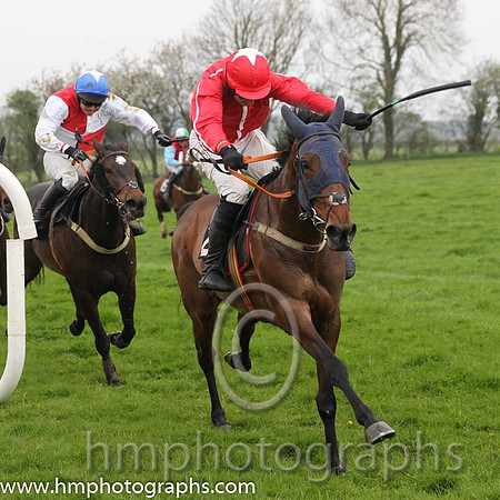 01st Oneforthenure ( 13 ) and N McParlan - Trainer : Graham McKeever - red and white qtrd and 02nd Bombay Bella ( 2 ) and J J Codd - Trainer : Paul Martin Pierce - red, white seams