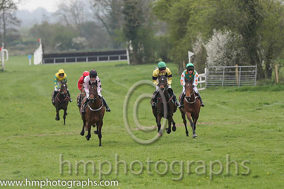 01st Sister Saragh ( 10 ) and Derek O'Connor - Trainer : Aidan Fitzgerald - pink, black stars
