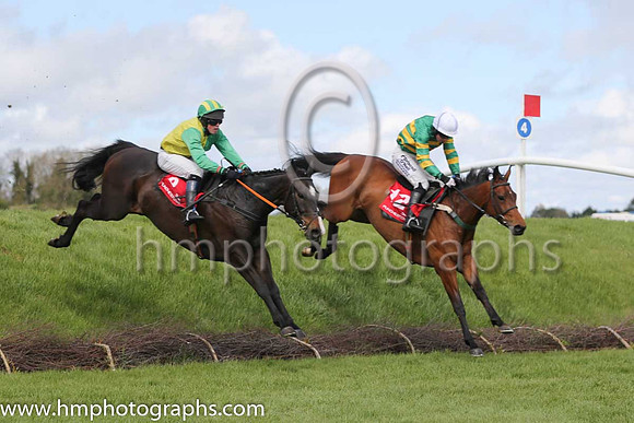 08th Elembridge King ( 2 , yellow, green hlvd ) and M.J. Scallan (7) - Trainer : Michael John Murphy - Owner : S. Connick  01st Wish Ye Didnt ( 12 , orange and green hoops ) and N. Carberry - Trainer