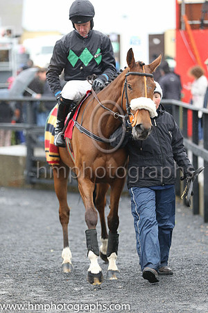 06th Rock On The Moor ( 7 , black, three green diamonds ) and R.M. Power - Trainer : Mrs John Harrington - Owner : Stephen Hemstock