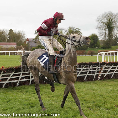 01st Petite Parisienne (FR) ( 11 , maroon, white star ) and B.J. Cooper - Trainer : W.P. Mullins - Owner : Gigginstown House Stud