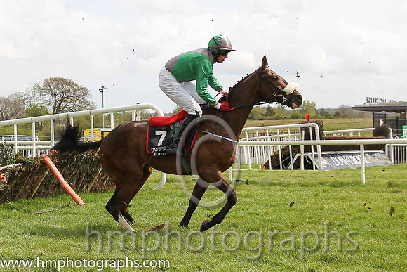 20th F Sandusky (GB) ( 7 , grey and emerald green diabolo ) and K.M. Donoghue - Trainer : Gordon Elliott - Owner : Mark McKay